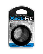 Xact fit kit 3 anelli in silicone - 4 cm, 4,5 cm e 5 cm