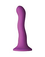 Colori dildo wave silicona 15cm - morado