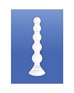 Stetch dildo di vetro bianco