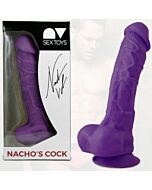 Replica pene nacho vidal 24 cm lilla