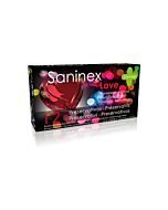 Preservativi Saninex amore punteggiato 12 uts