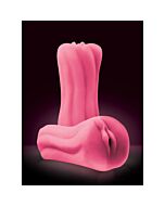 Masturbatore per vagina in silicone Firefly yoni - rosa