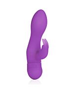 Vibratore in silicone coniglio one touch jack - viola