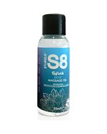 Olio da massaggio rinfrescante S8: prugna francese e cotone egiziano - 50 ml
