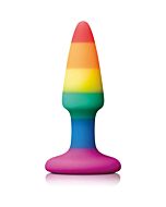 Pleasure plug de silicona rainbow mini