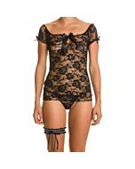 Babydoll nero Dayana