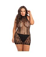 Reckless lace mini vestido de encaje - negro