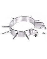 Collana schiava bdsm a spillo in metallo duro