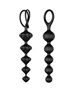 Satisfyer perline perline anali silicone - nero