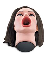 Extreme toyz 3d face vera bruna per acqua calda