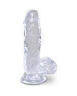 King cock - dildo realista, trasparente -10,1 cm