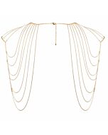 Bijoux ingrandisce il gioiello metallico a catena per spalle e schiena