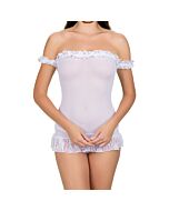 Gonna babydoll bianca