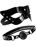 Maschera e bavaglio in pelle fantasia limited edition Fetish