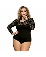 Subblime queen plus teddy manica lunga nera