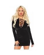 Abito in velluto nero