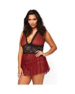 Babydoll leg avenue bordeaux babydoll con perizoma