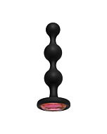 Booty bling - plug anale in silicone con perla - rosa