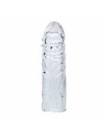 Custodia per pene viola in silicone adattabile 13 cm