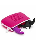 BORSA DI TRASPORTO IN SILICONE CONIGLIO FELICE PICCOLO ROSA