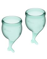 Satisfyer feel secure kit copa mestruale verde 15 + 20ml