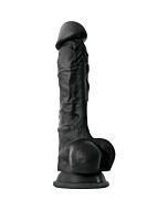 Colori piaceri realistici pene 18cm - nero