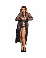 Subblime queen plus peignoir design floreale a manica lunga