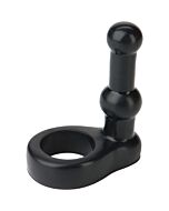 Anello in platino e doppia penetrazione nero