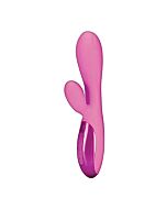 Vibratore in silicone stile coniglio 6x ultrazone - rosa