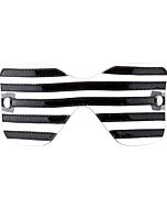 Mascara traslucido / nero romanticismo cattivo con cuciture