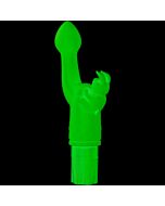 Bacio coniglietto vibrante in silicone rosa