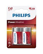 Confezione Doppia di Batterie Alcaline Philips LR14