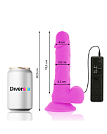 FlexiVibe - Dildo Vibrante Flessibile 20.5 cm - Lilla