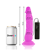 FlexiVibe - Dildo Vibrante Flessibile 21cm - Lilla