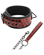 Collare Rosso in Neoprene Vegano