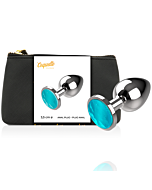 Spina anale Coquette in vetro Blu 3,5x8cm