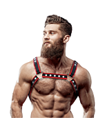 Arnese Bulldog in EcoPelle Uomo - Dominanza Nera