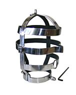 Maschera di metallo duro con collana in acciaio