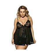Subblime queen plus babydoll con fiocco e diamanti