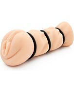 Masturbatore realistico con vibratore mega stretto con vibrazione