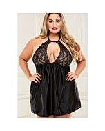 Babydoll in pizzo babydoll - nero