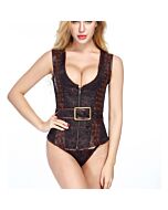 Corsetto marrone steampunk