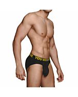 Maschio - mx074 slip con baule nero taglia s