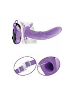 Fetish fantasy elite harness vibrator hollow 22 cm lilla