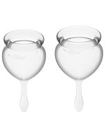 Satisfyer feel good kit copa mestruale trasparente 15 + 20 ml