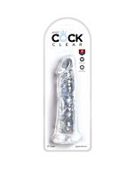 King cock - dildo realista, trasparente -19,7 cm