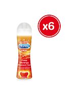 Durex gioca dolce fragola 50 ml (6 uds)