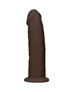 Dildo in silicone senza testicoli 15,3 cm - marrone