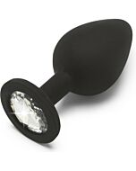 Diamond booty jewel - plug de silicona - mediano