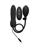 Ouch vibratore gonfiabile per pene in silicone nero 14 cm